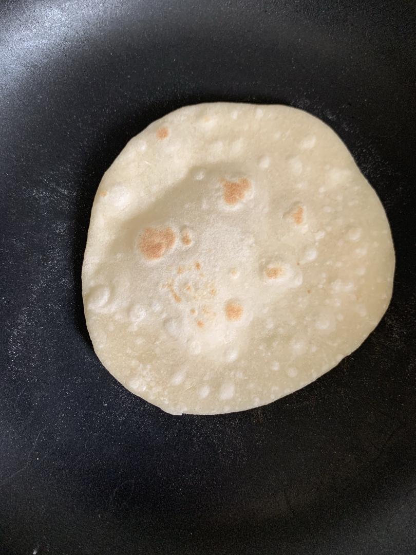 无油高萌气球饼~Roti，Phulka印度薄饼，中式单饼