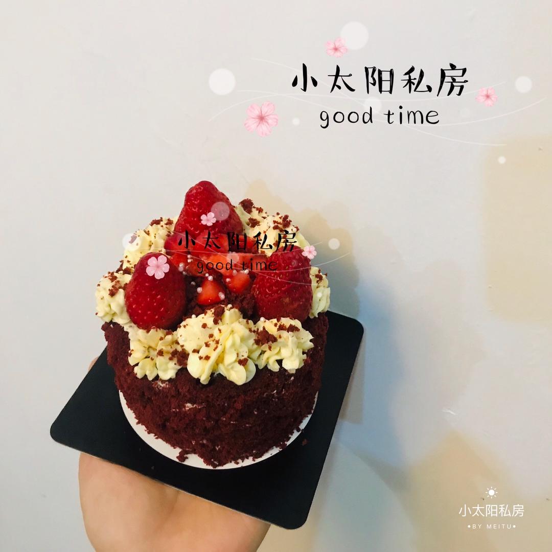 6寸红丝绒蛋糕（美国传统配方）
