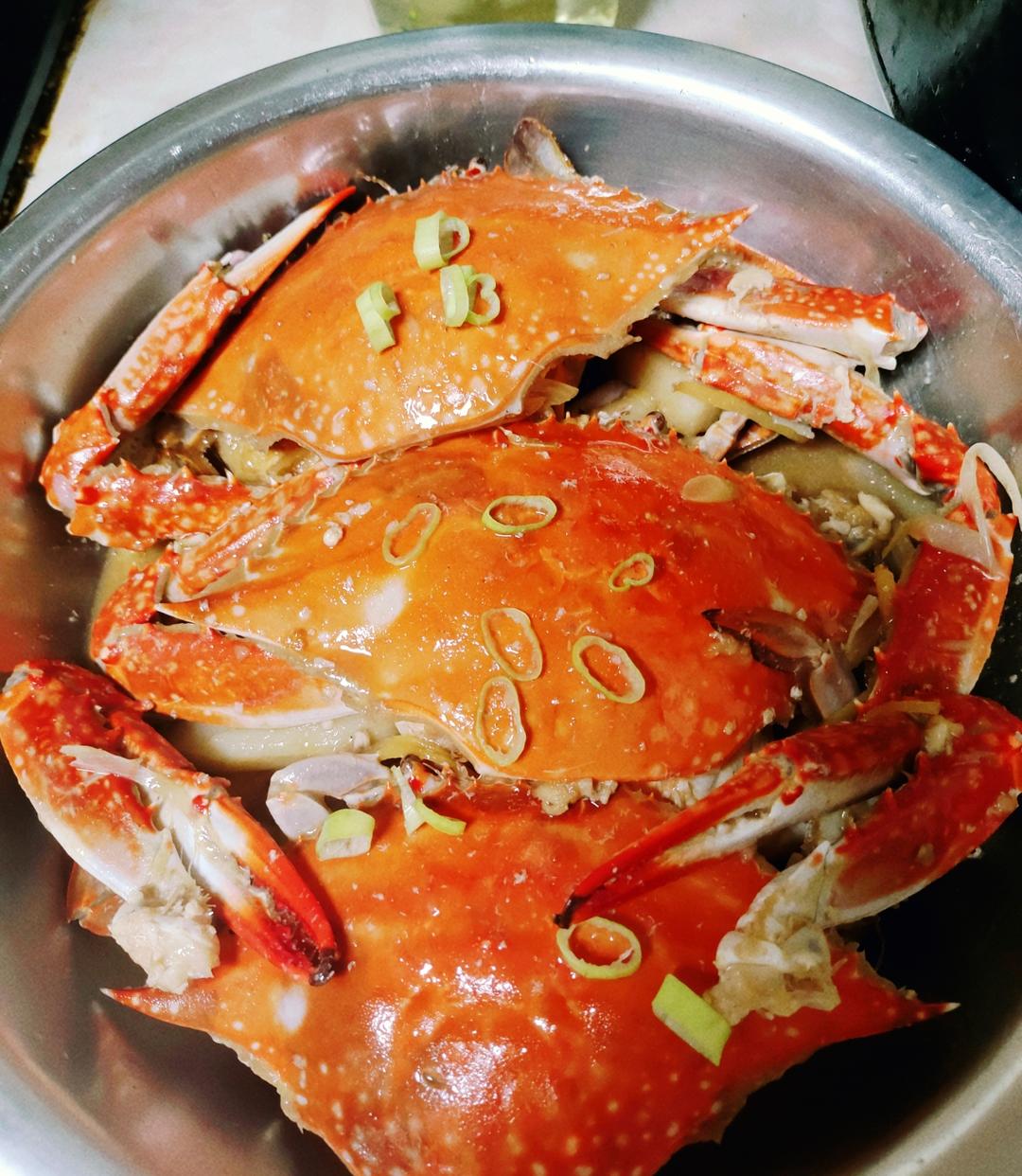 葱姜炒梭子蟹（very easy）