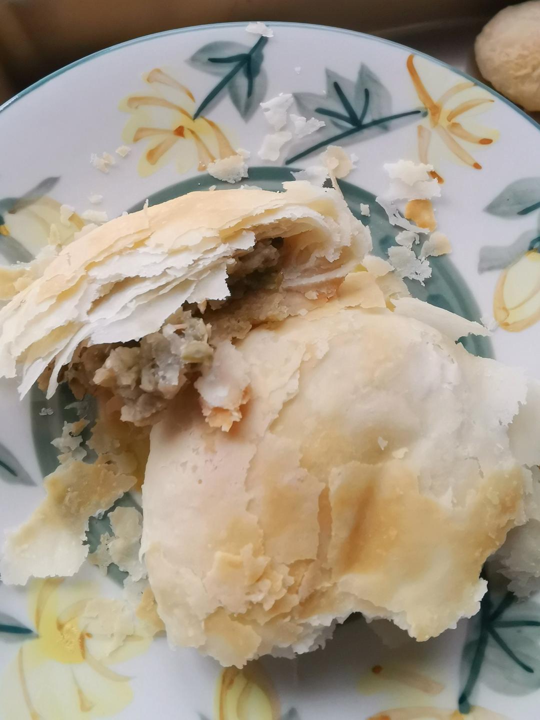 酥掉皮的《绿豆饼》玉米油/猪油烤箱版
