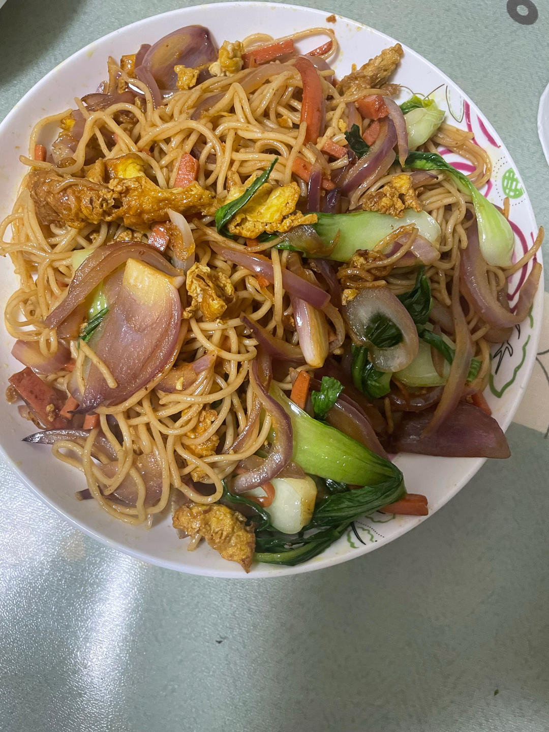 【快手餐】青菜火腿炒面