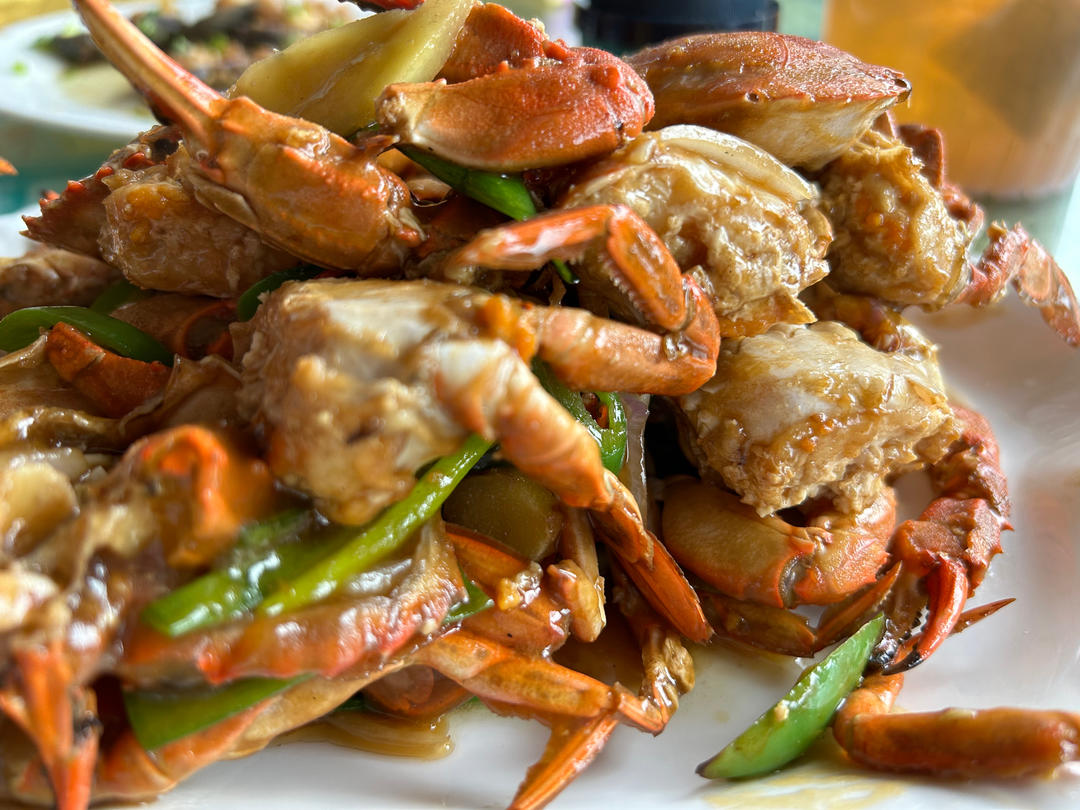 葱姜炒梭子蟹（very easy）