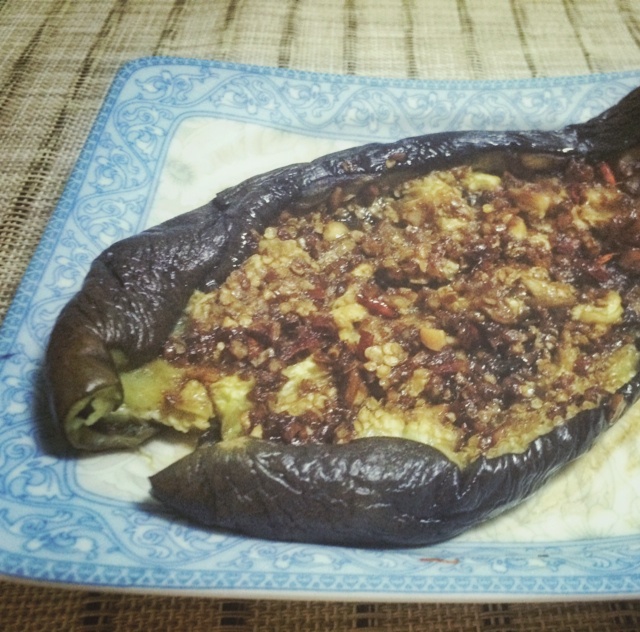 微波炉做出街头烧烤风的茄子