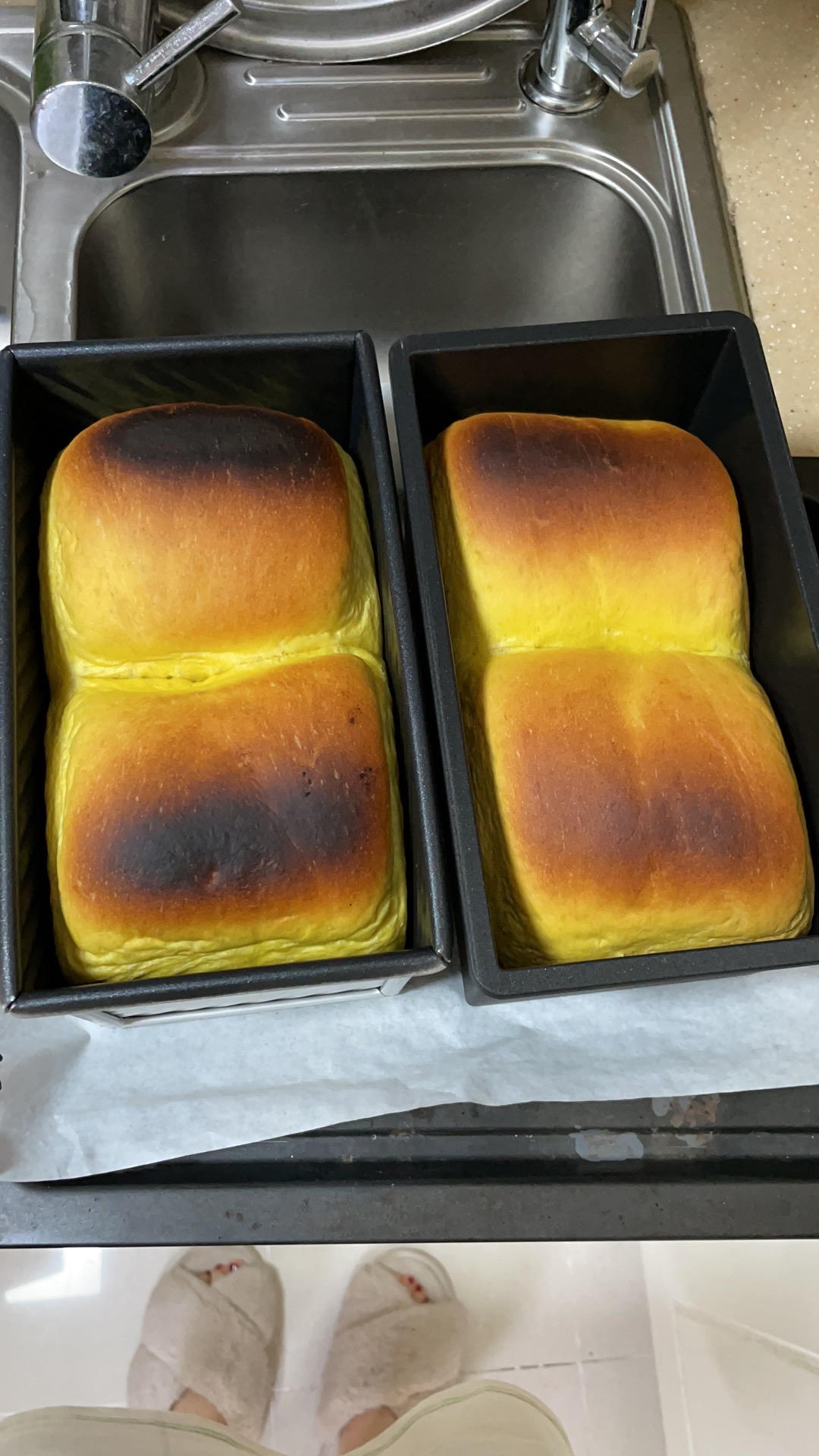 超软超香的【双重南瓜吐司】