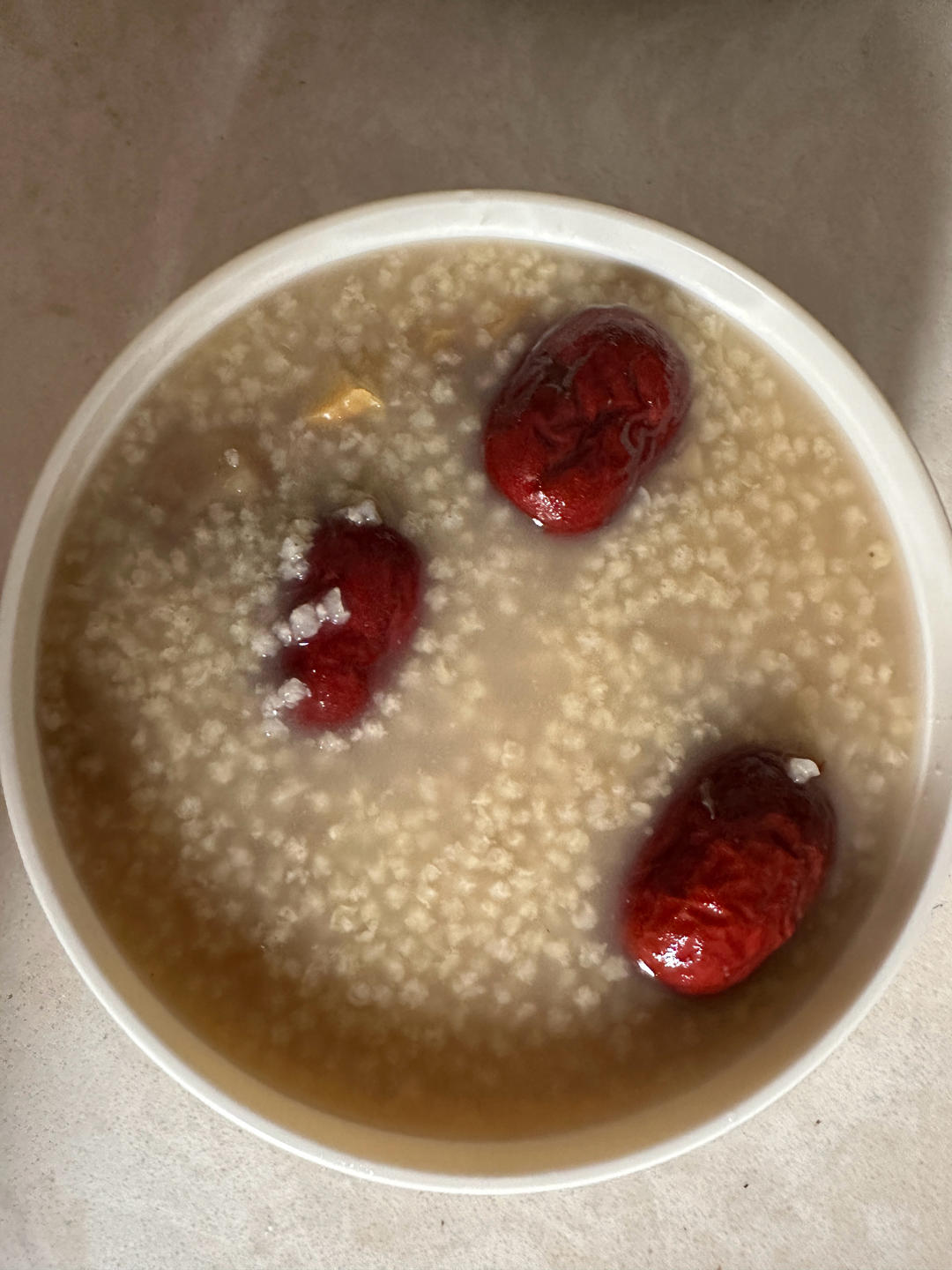 小米栗子红枣粥