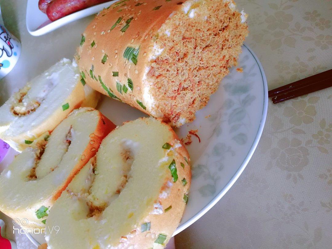 香葱肉松肥蛋糕卷～