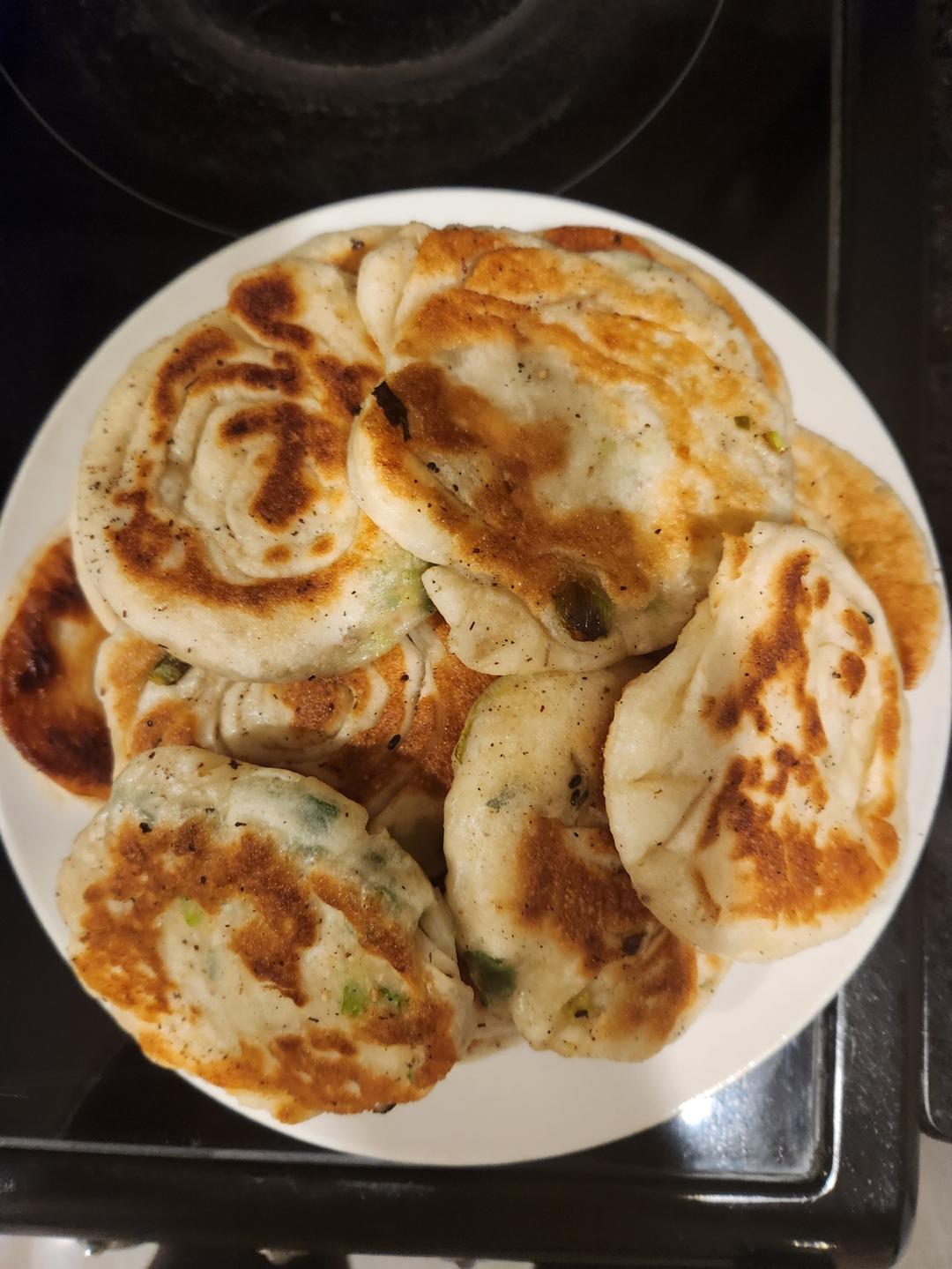 发面椒香葱花饼（超级宣软）