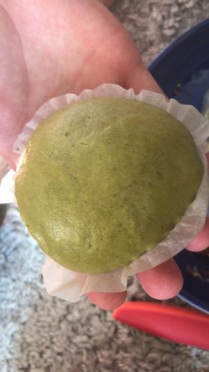 matcha baozi/抹茶包子的做法 步骤1