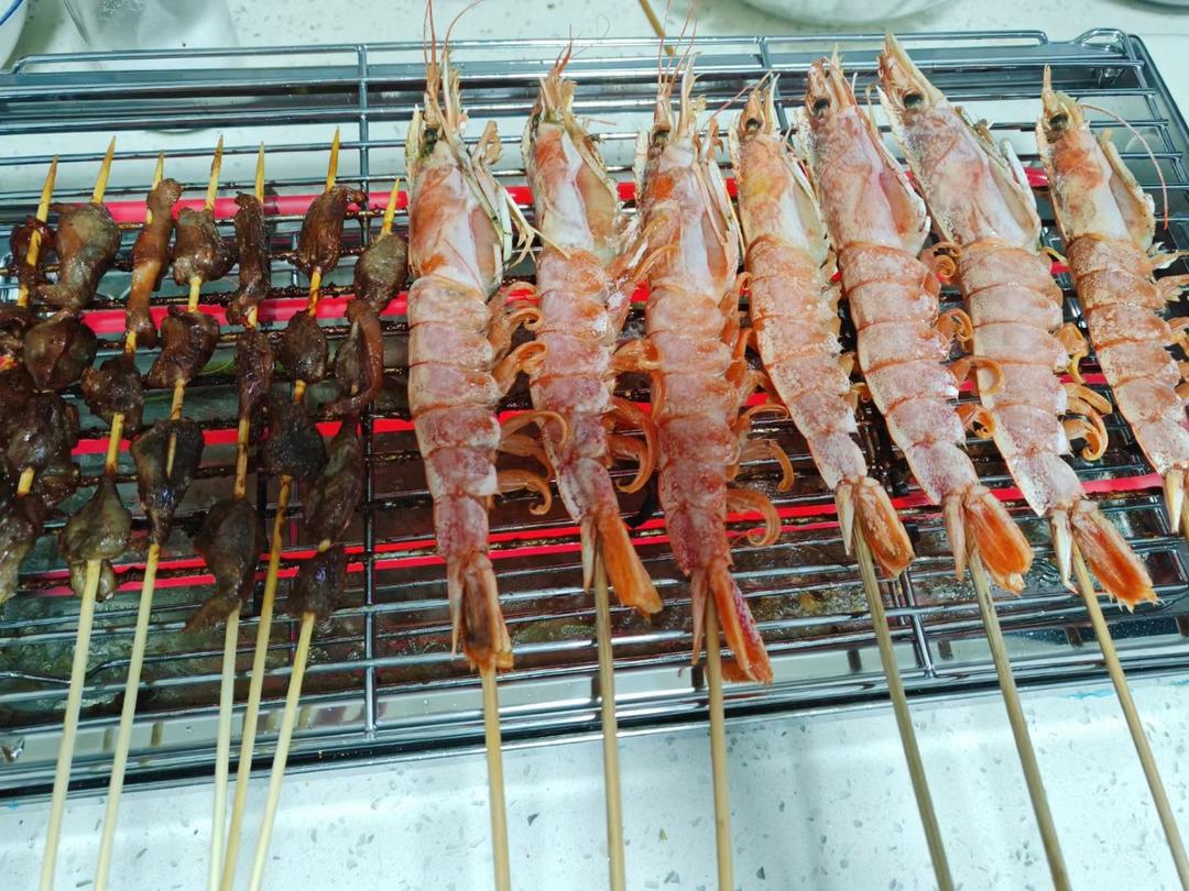 盐烤阿根廷红虾