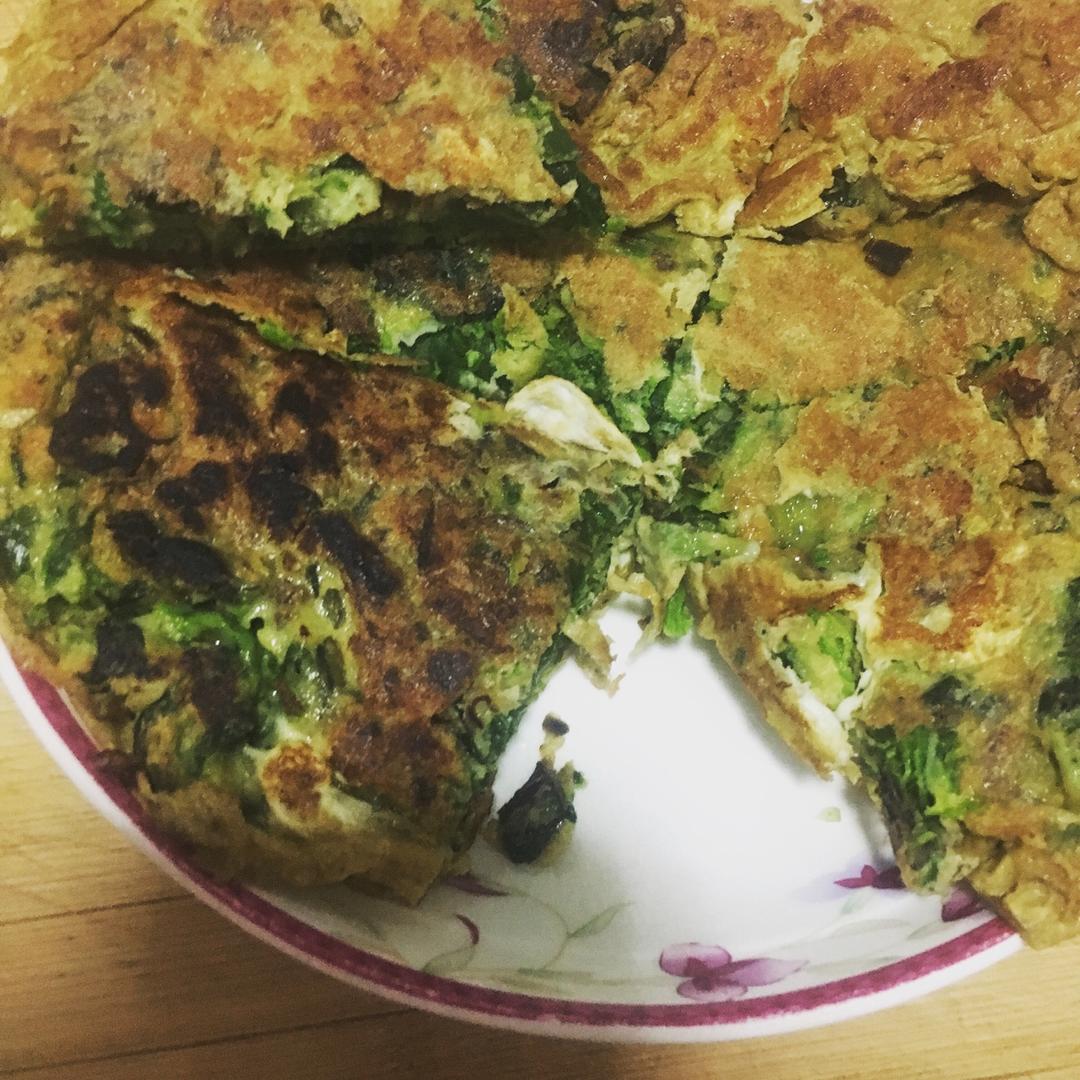 菠菜鸡蛋饼