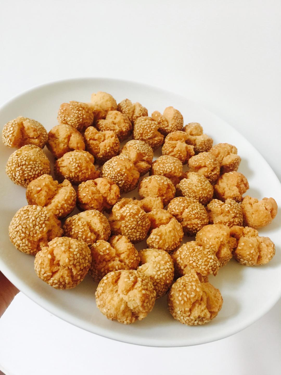 超级简单的开口笑的做法