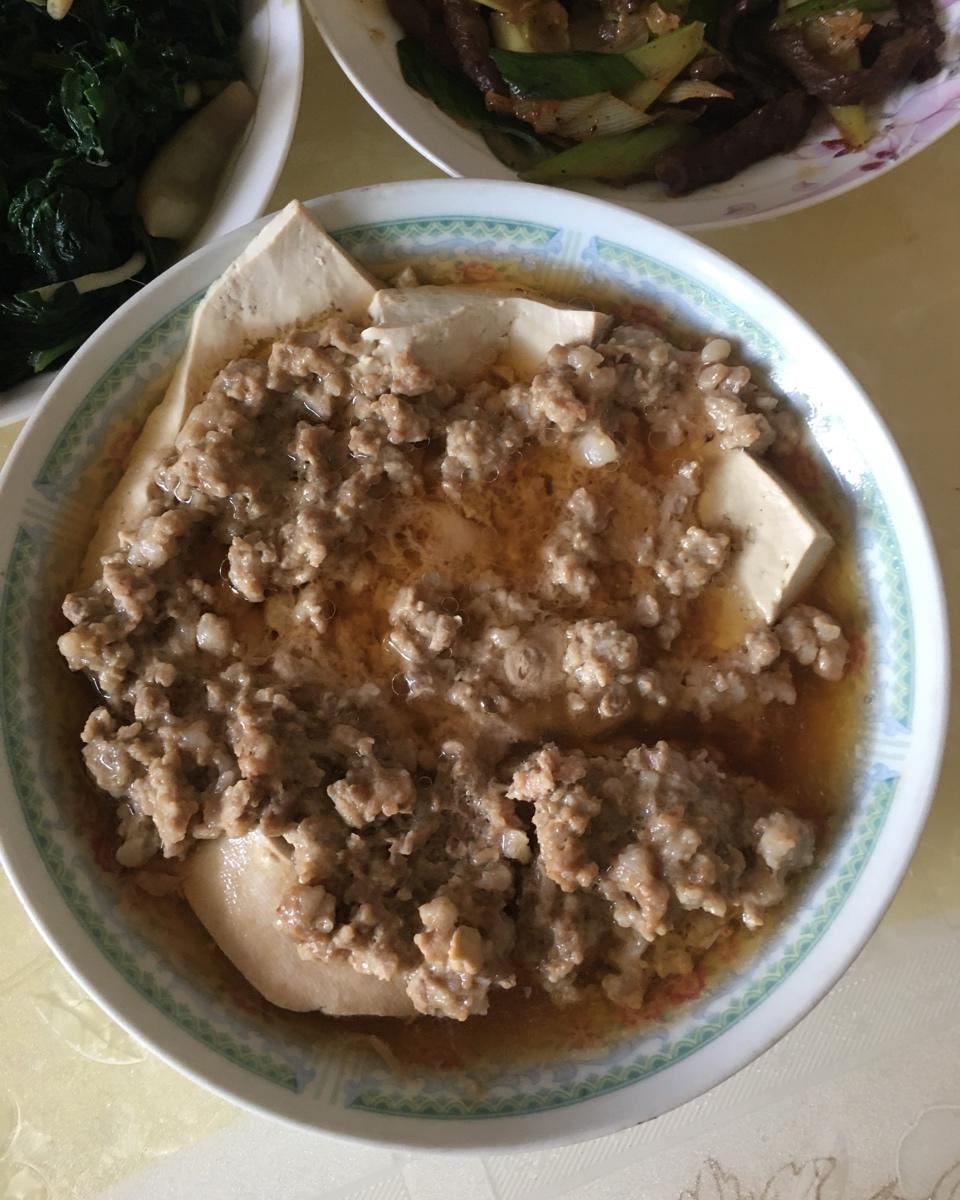 肉糜蘑菇炖豆腐