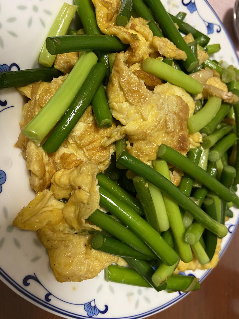 蒜薹炒鸡蛋