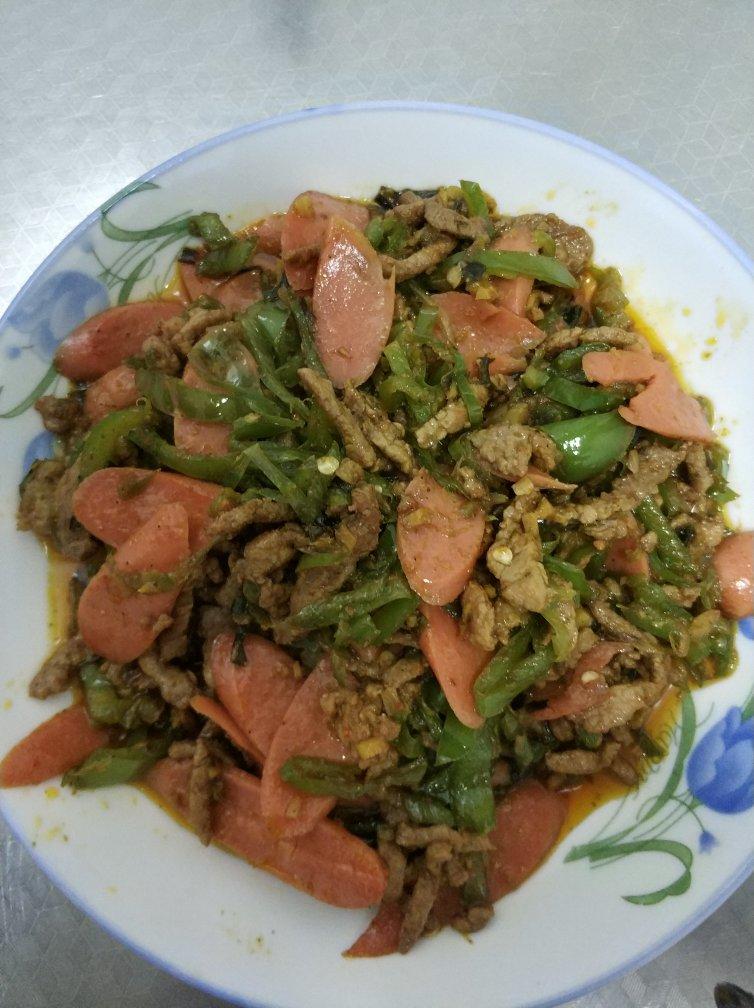 孜然青椒炒肉