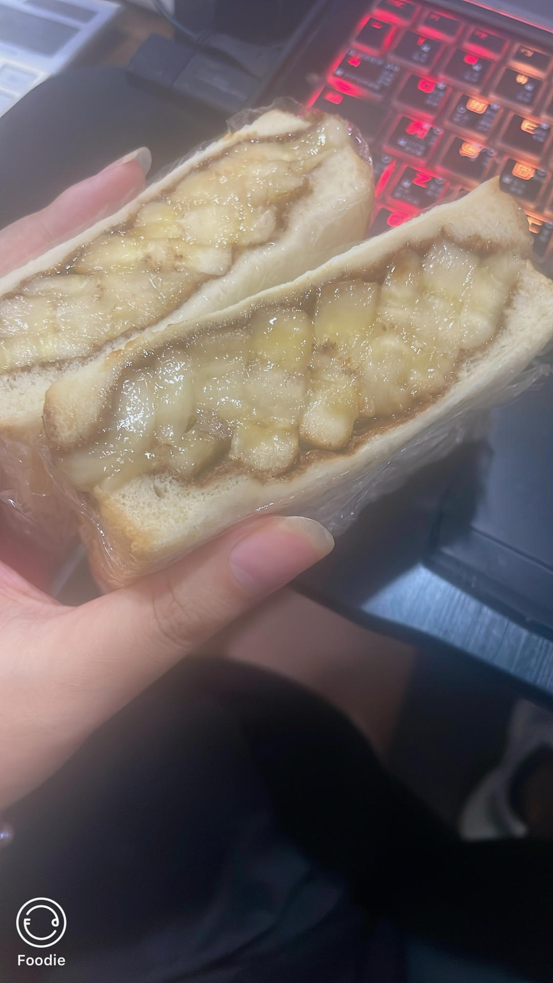 【吐司夹一切】の香蕉花生酱三明治