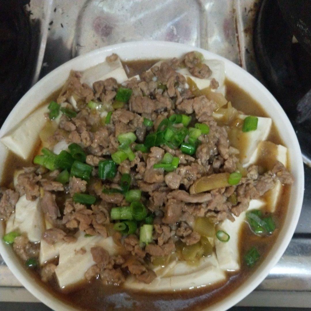 肉末蒸豆腐