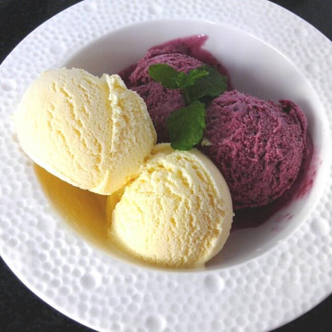 冰淇淋之蓝莓&香草口味