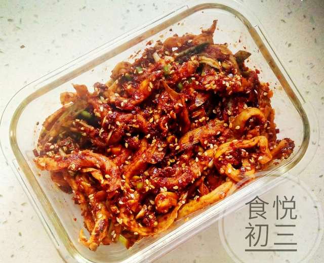 【食悦初三】韩式辣萝卜干的做法