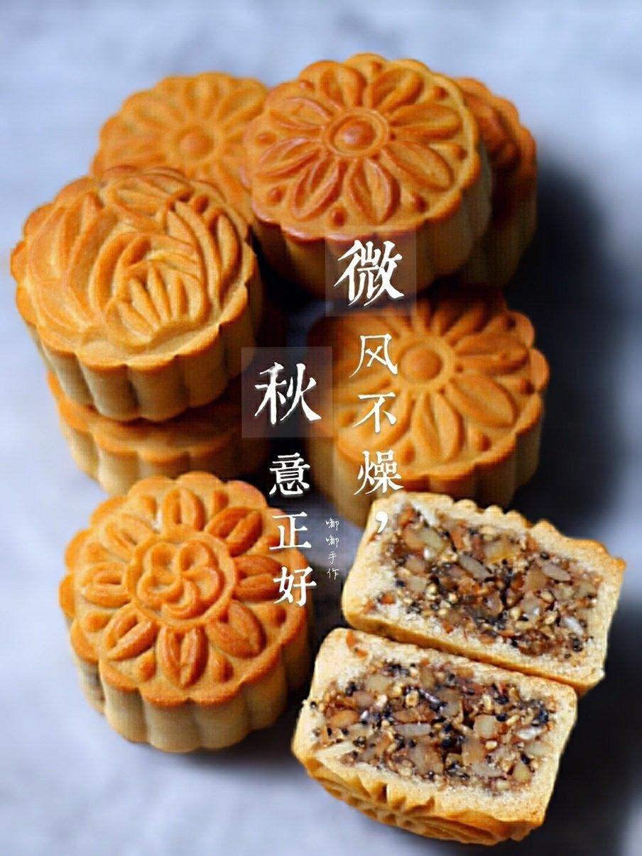 广式五仁月饼蜂蜜版（不用转化糖浆）