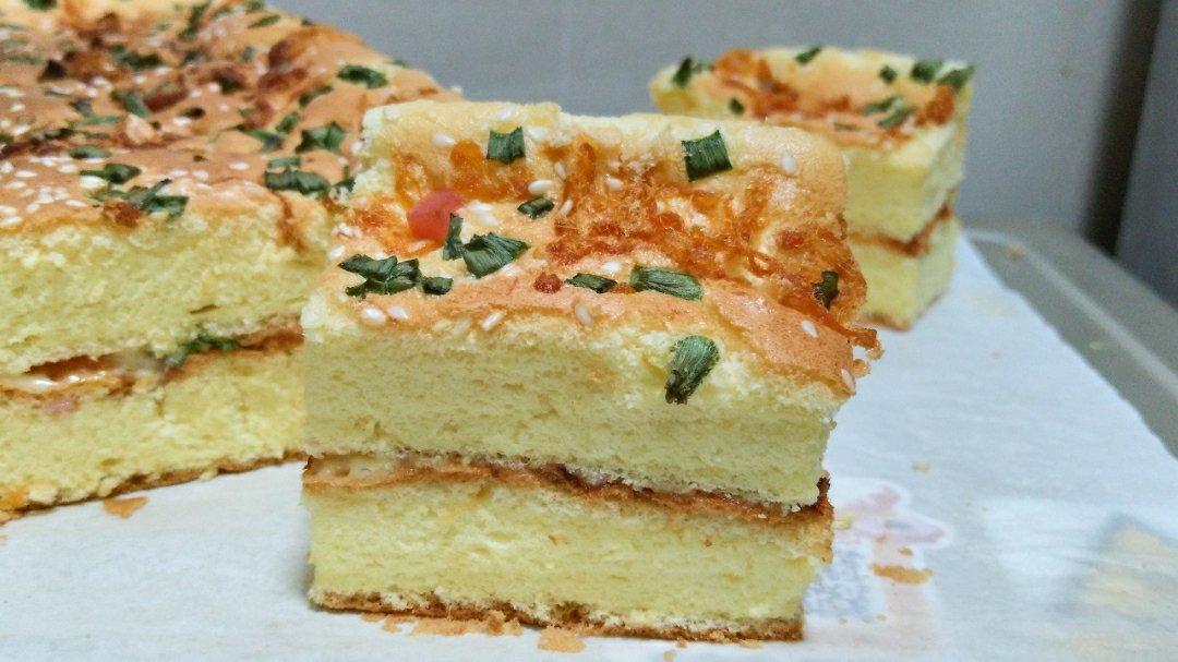 芝麻香葱肉松蛋糕（咸味）