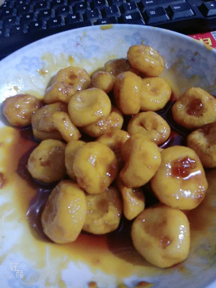 诗萌2017做的拔丝(琉璃)荸荠