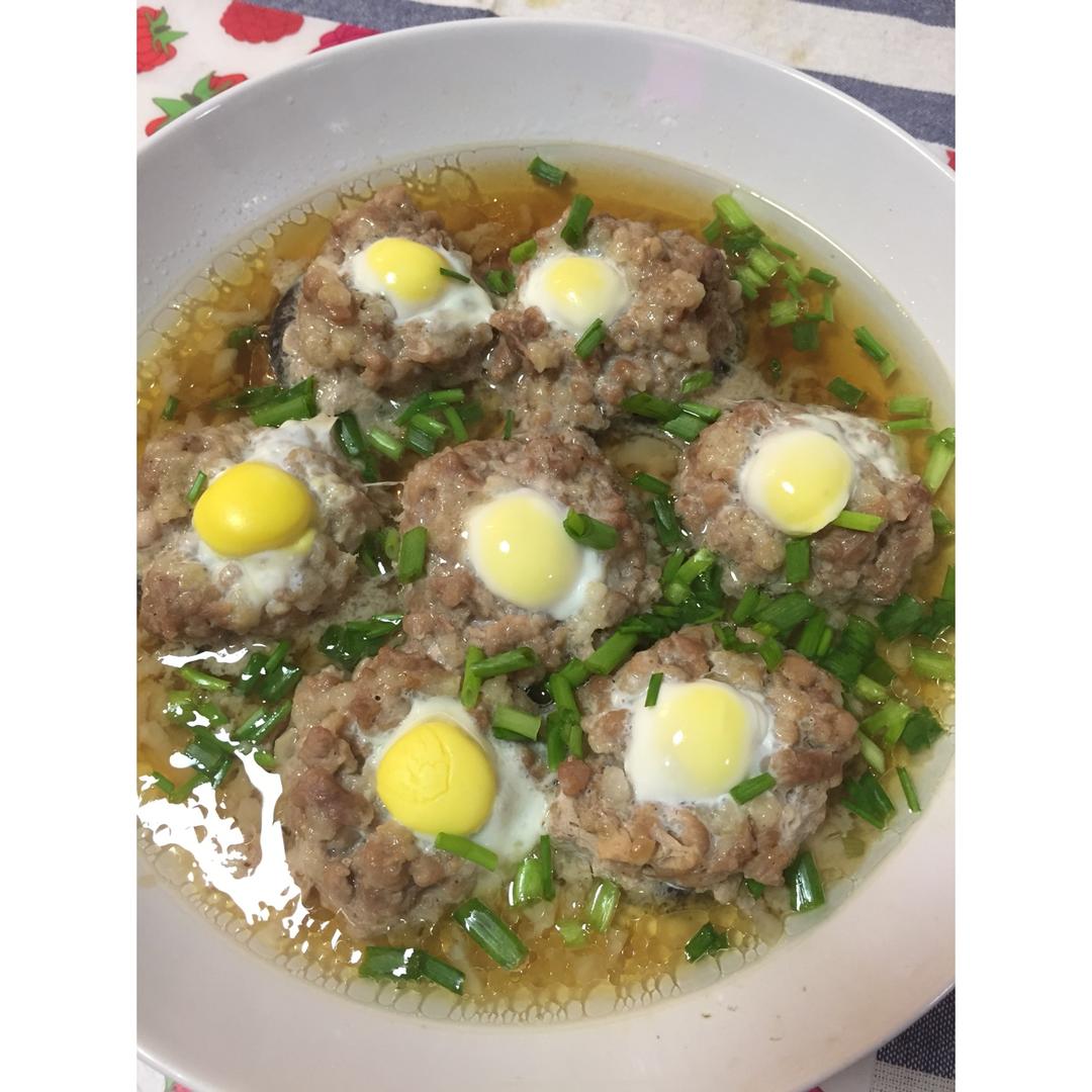 香菇肉末蒸鹌鹑蛋