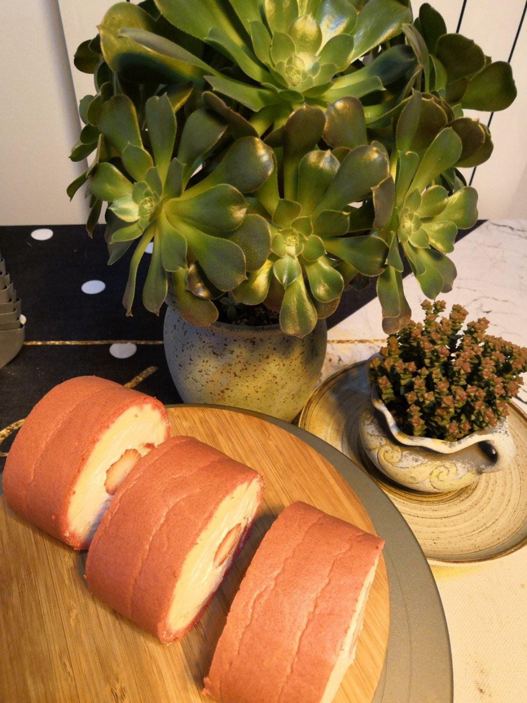 蛋糕卷，红丝绒蛋糕卷，旋风蛋糕卷