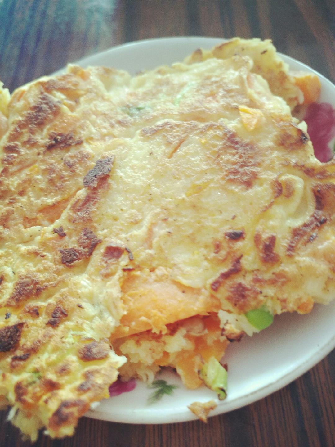 快手鸡蛋饼～～十分钟早餐！