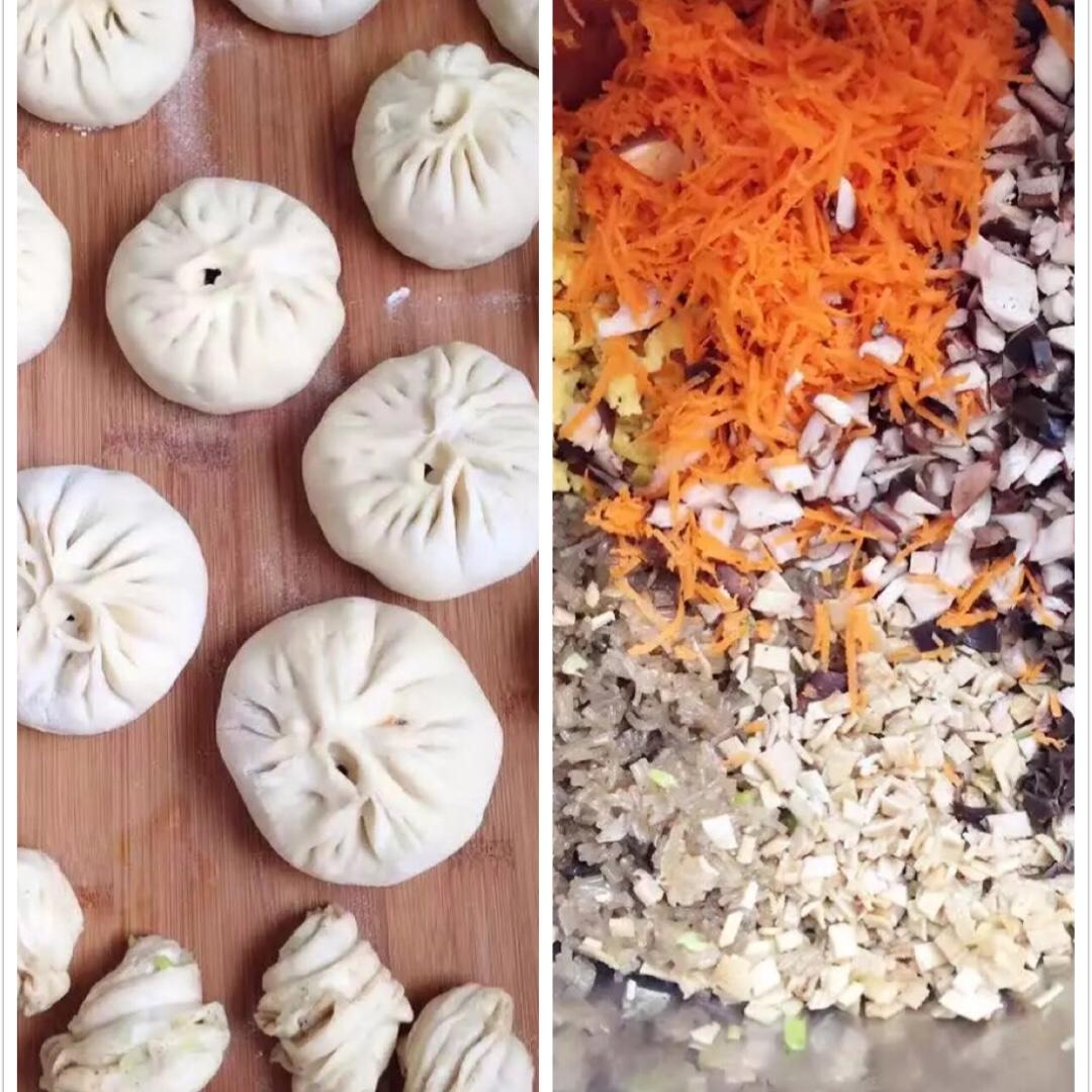 【包】胡萝卜香菇大包子