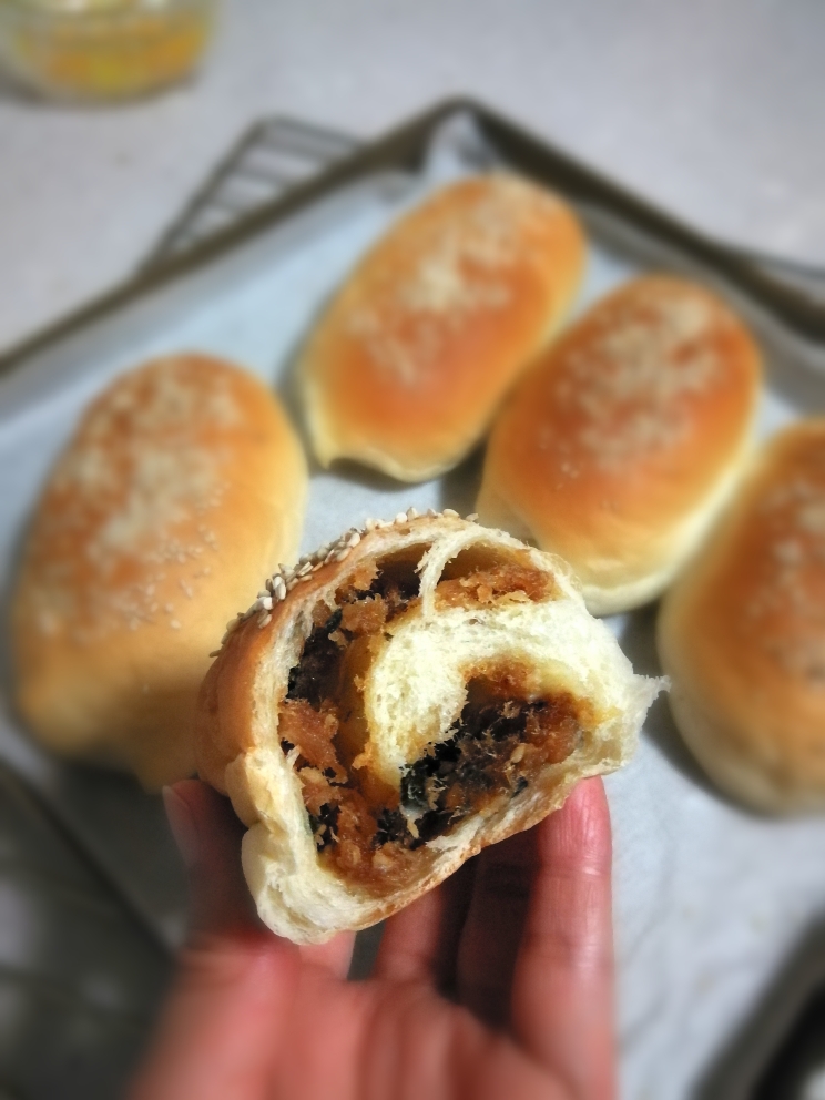 海苔肉松面包的做法 步骤11