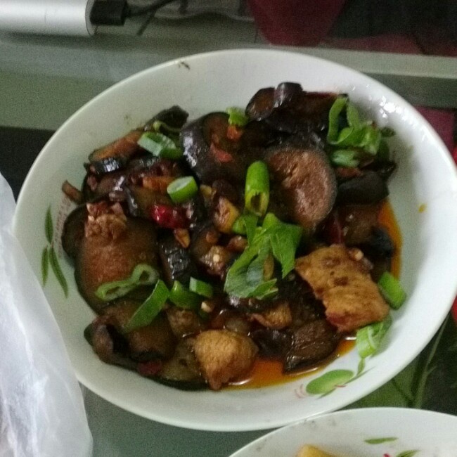 红烧肉沫茄子