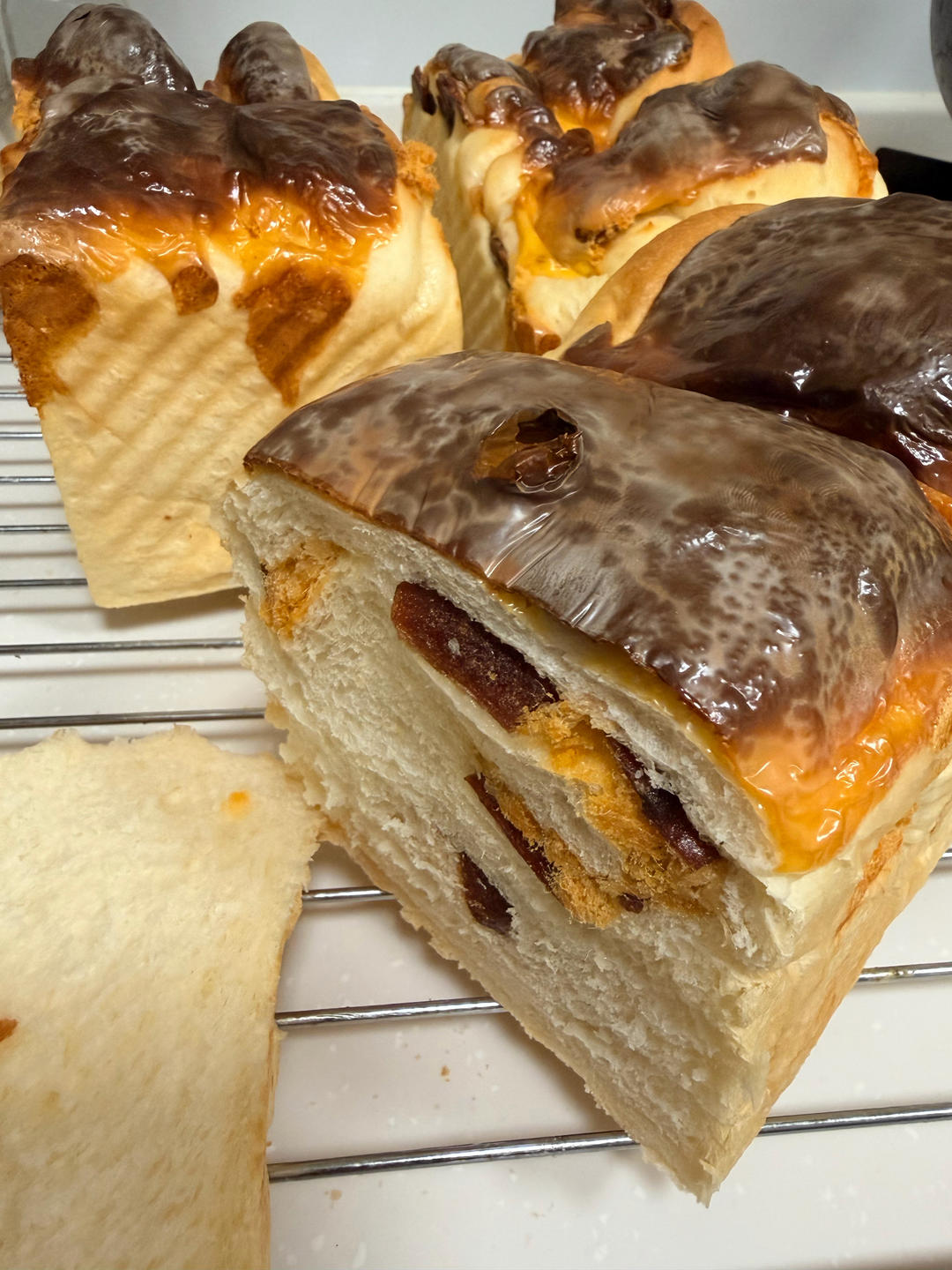 第一次做猪肉铺吐司，原来可以这么好吃！