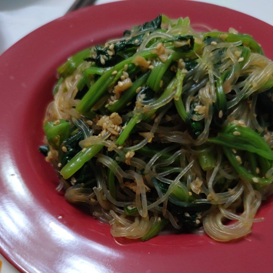 凉拌菠菜粉丝