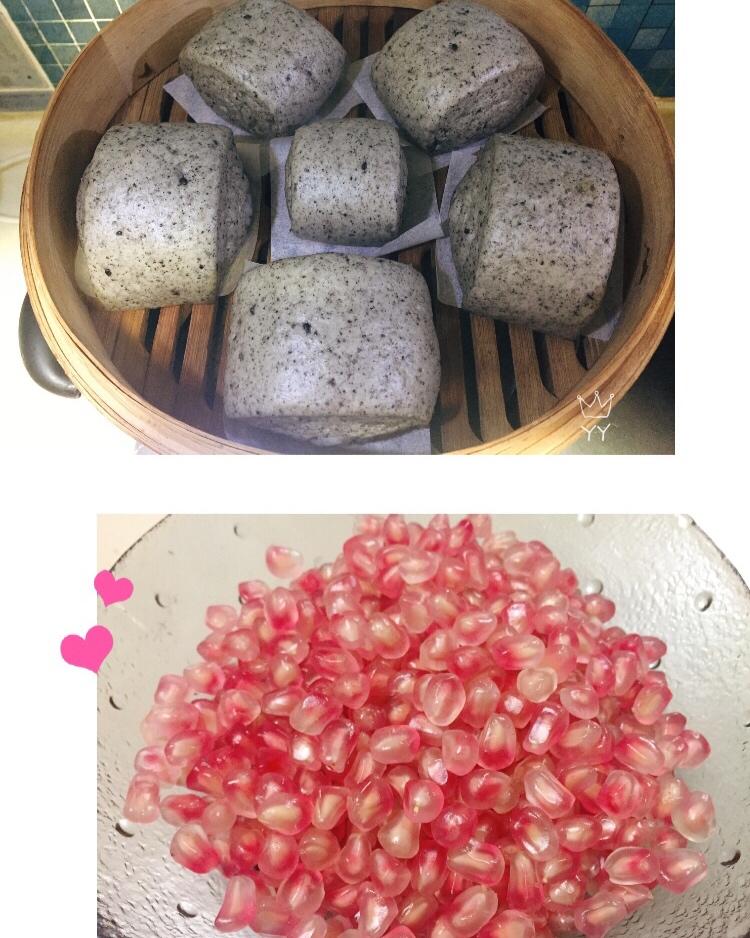 奶香黑芝麻刀切馒头