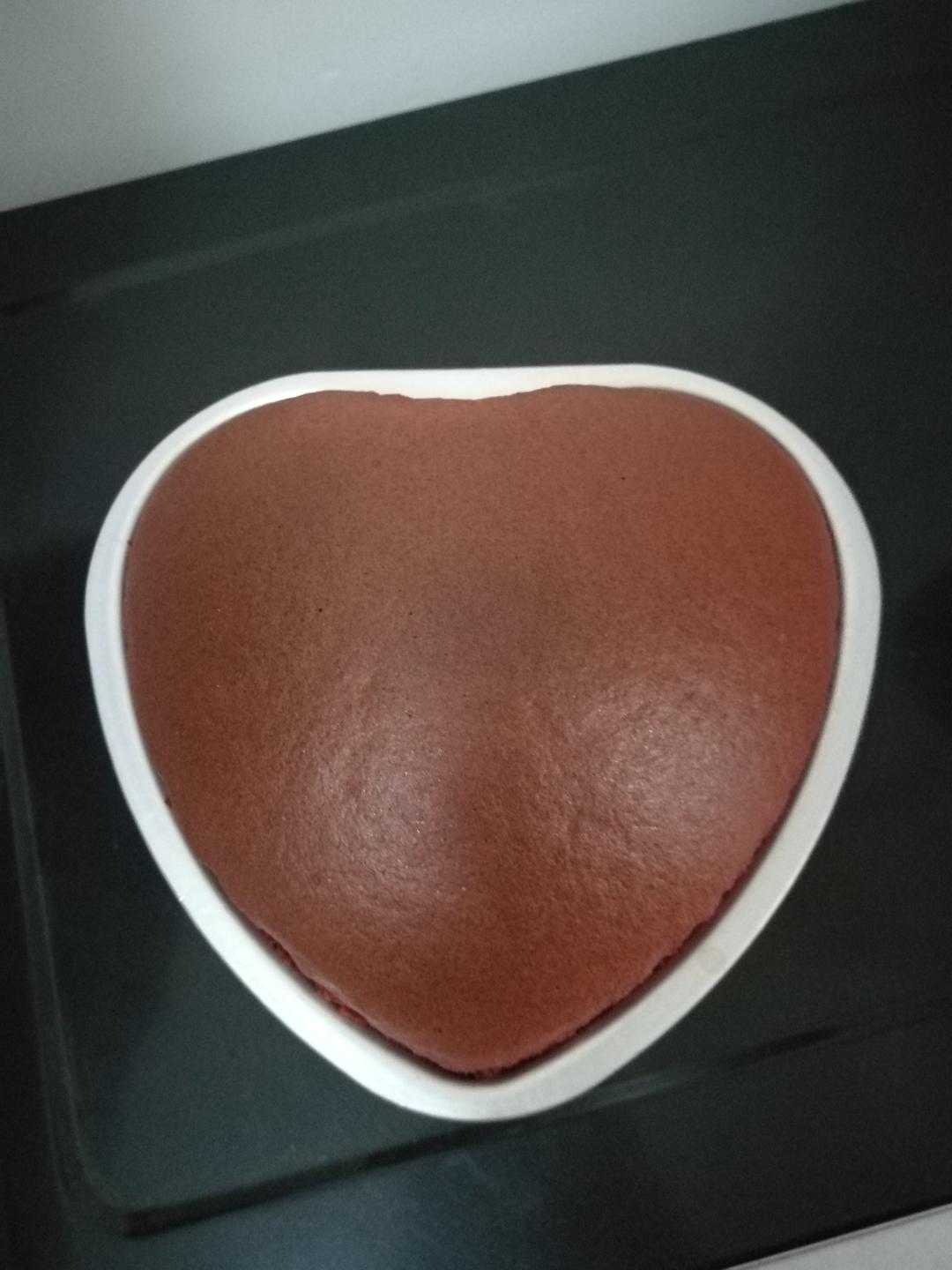 暖心红丝绒蛋糕［6寸绵软戚风版 ］