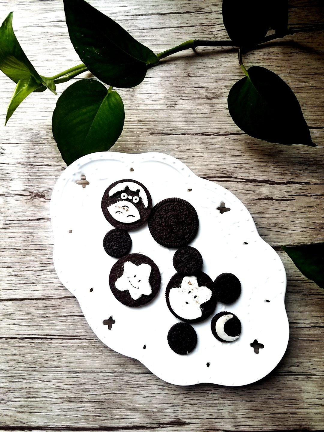 陌上紫尘做的火遍ins的卡通奥利奥