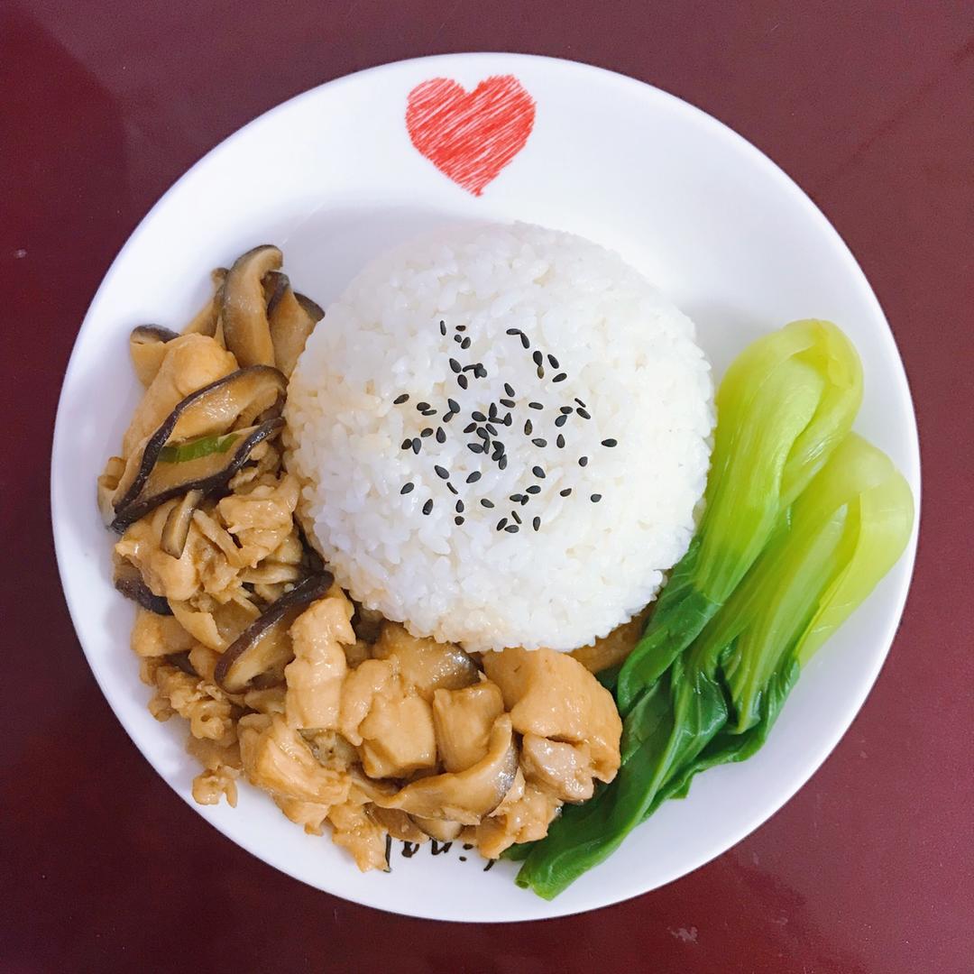 香菇鸡腿饭OR香菇鸡腿面