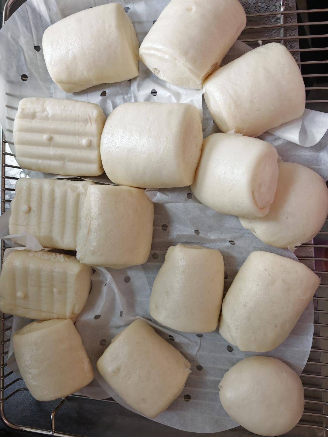 纯手工奶香馒头【无泡打粉，无添加】