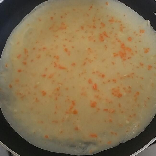 胡萝卜鸡蛋饼的做法