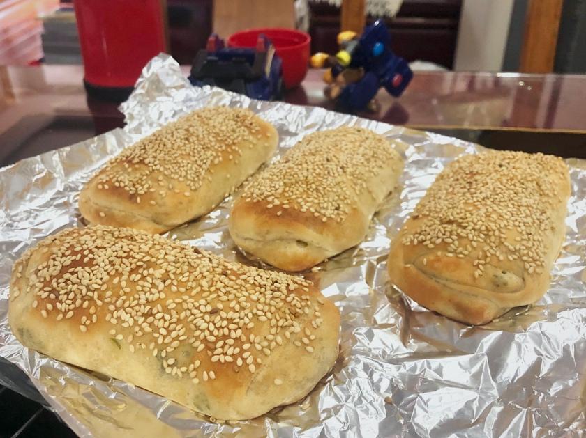 葱香油酥烧饼