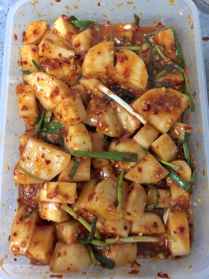 韩国萝卜泡菜깍두기