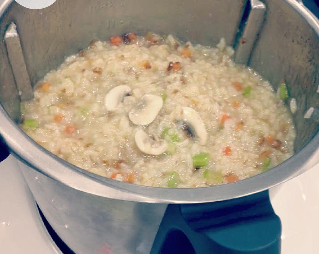 菌菇烩饭的做法
