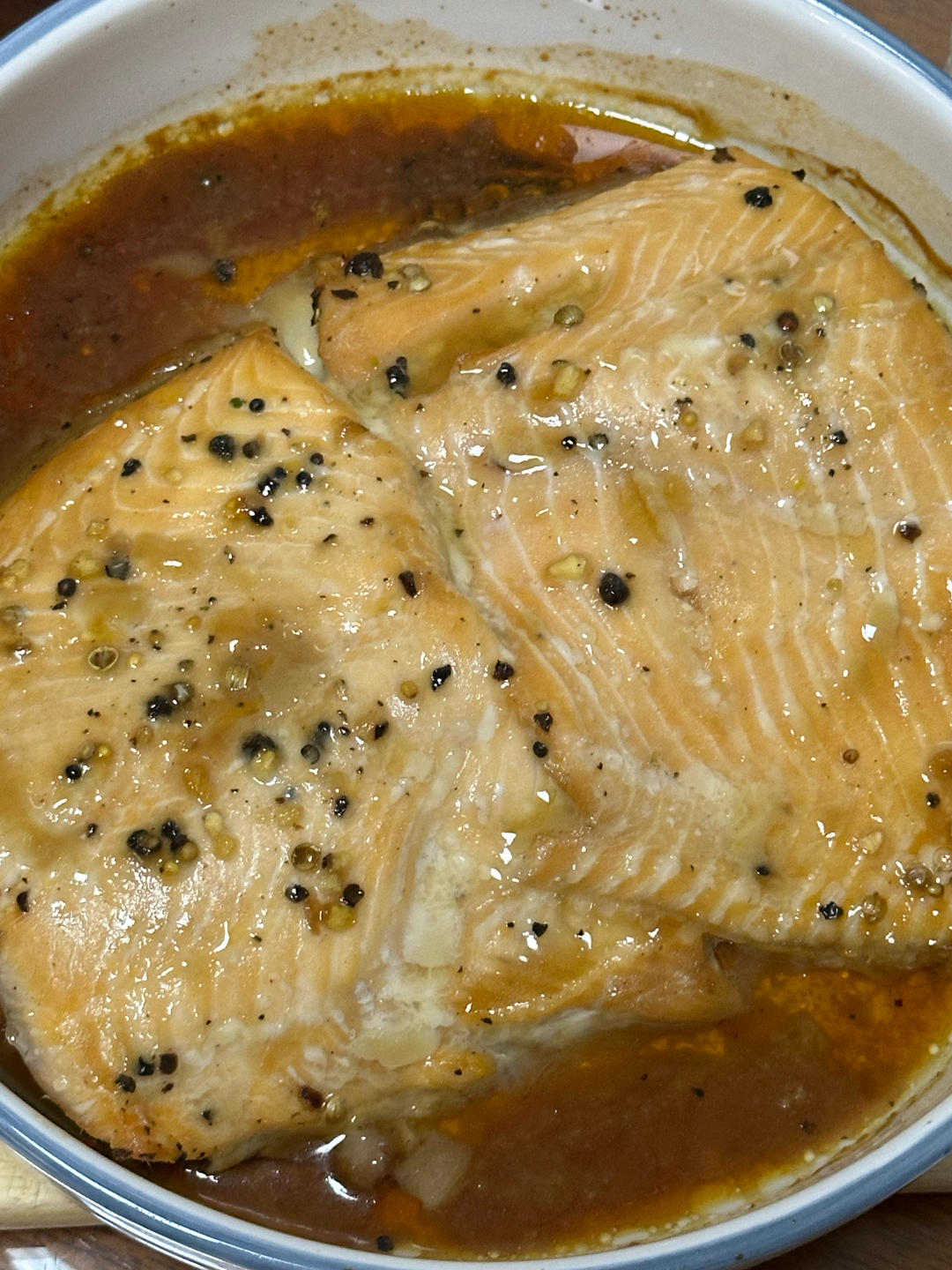 枫糖生抽三文鱼