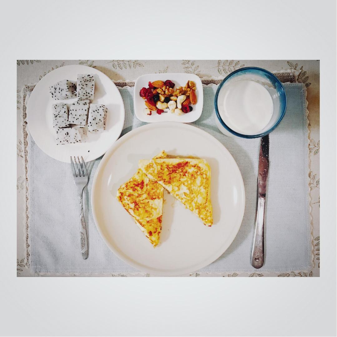 香蕉坚果西多士