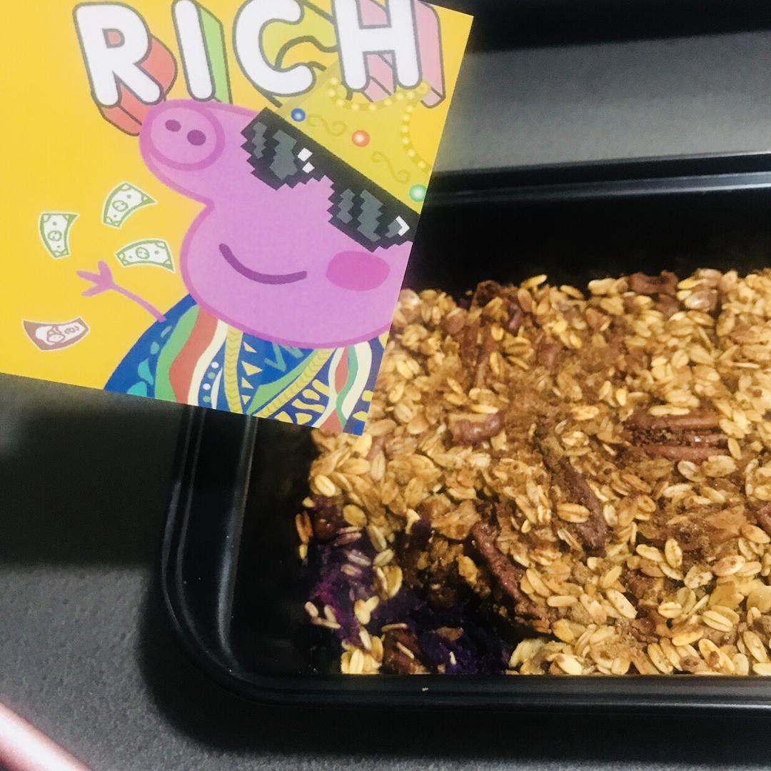 粉糯红薯泥配燕麦酥丨健康·三餐