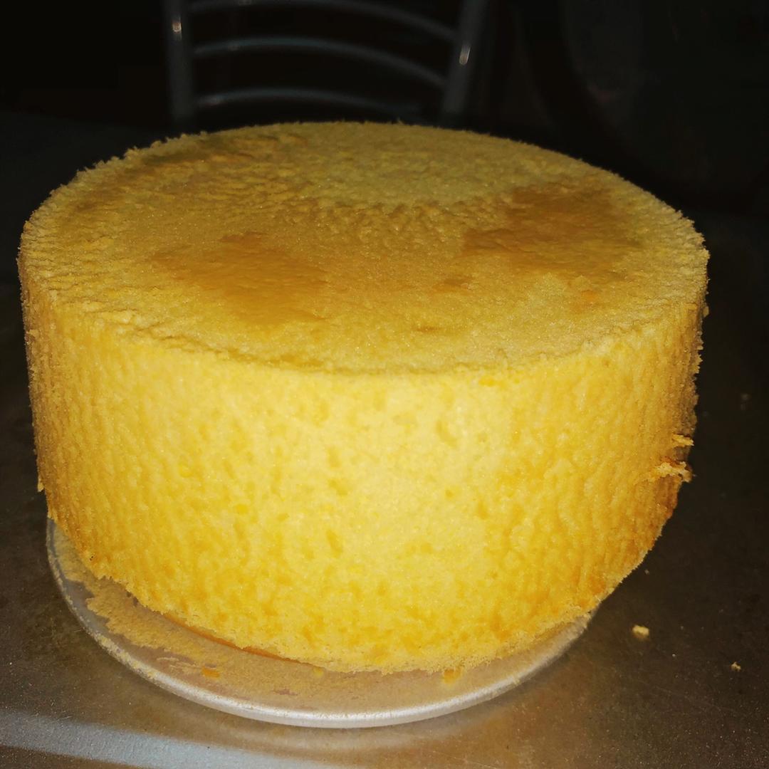 八寸戚风蛋糕（生日蛋糕坯）附六寸配单