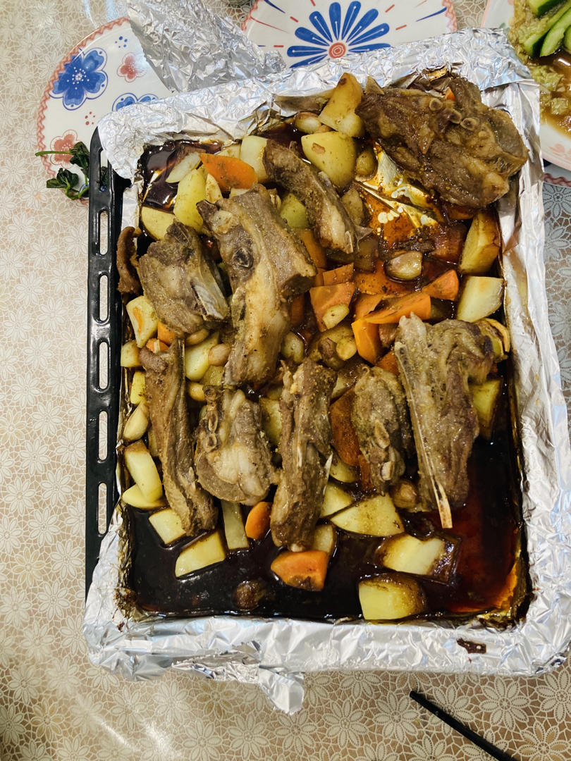 超好吃的烤羊排烤箱版