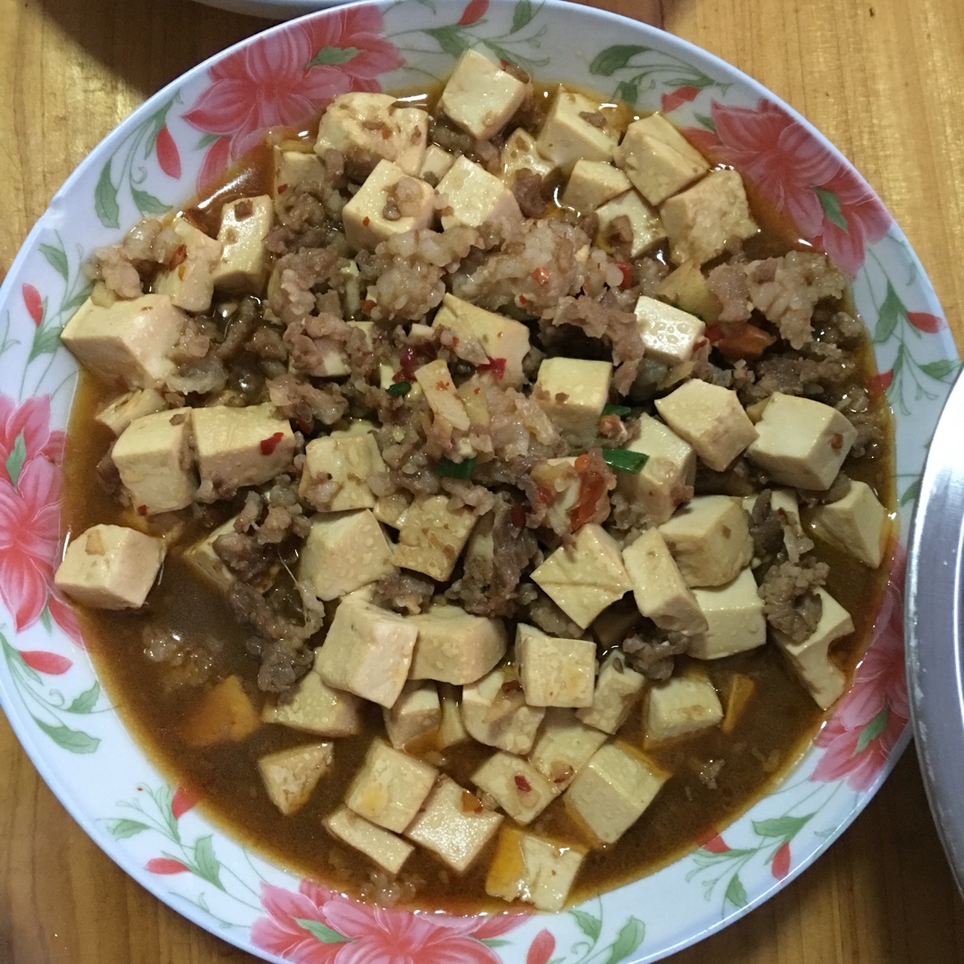 家常红烧肉末豆腐