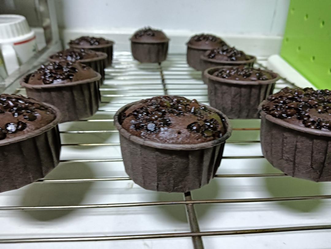在家做巧克力蘑菇头麦芬蛋糕🍫