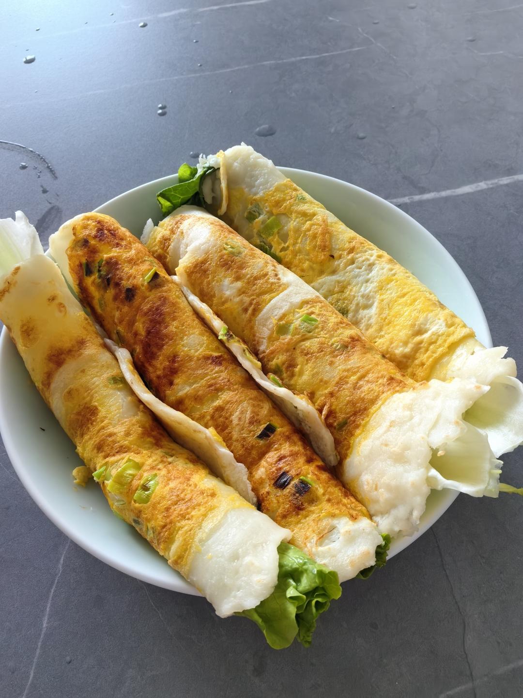 快手早餐：葱花鸡蛋饼